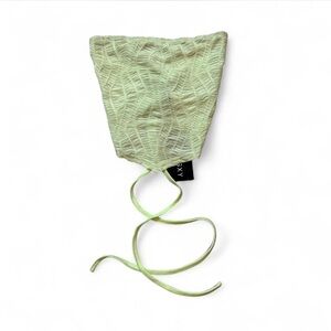 Light Green Sleeveless Tie Back Top With Ruched Texture Brand New Shein Sxy